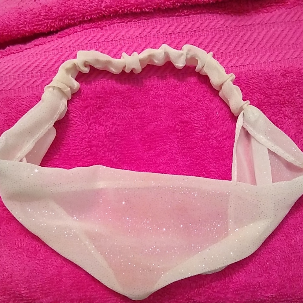 Sparkly white headband